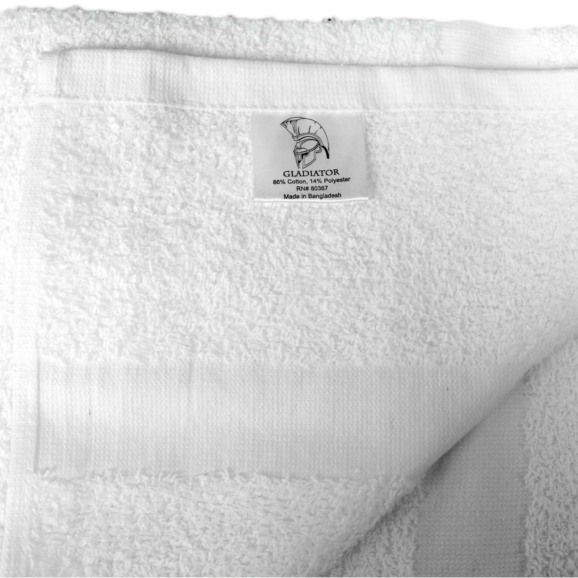 Royal Gold Foundations White Bath Towel, 20 x 40 Inch-Bath Towel Royal Gold Foundations 20 X 40 Inch OE Cotton 86% / Polyester 14% White Reusable