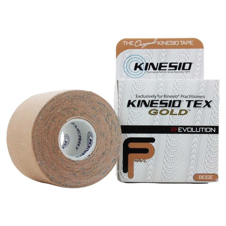 Kinesio� Tex Gold� FP Cotton Kinesiology Tape, 2 Inch x 5� Yard-Kinesiology Tape Kinesio� Tex Gold� FP Beige 2 Inch X 5-1/2 Yard Cotton NonSterile
