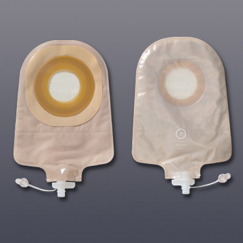 Premier One-Piece Drainable Transparent Urostomy Pouch, 9 Inch Length, 1 Inch Stoma-Urostomy Pouch Premier One-Piece System 9 Inch Length Pre-Cut 1-3/4 Inch Stoma Drainable