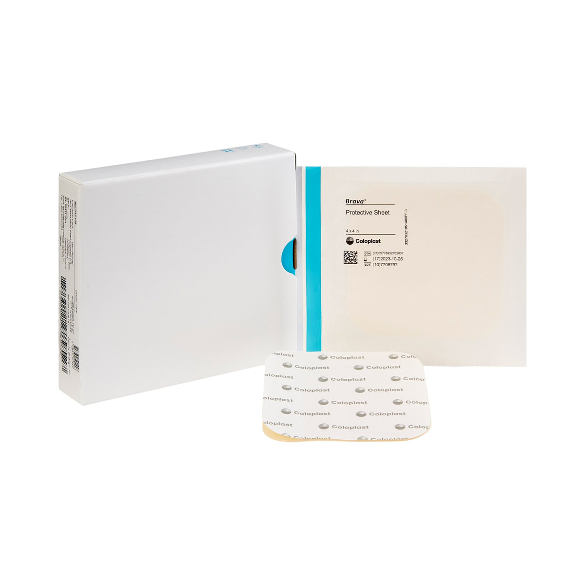 Coloplast Brava Stoma Skin Protective Sheet-Stoma Skin Protective Sheet Brava 4 X 4 Inch