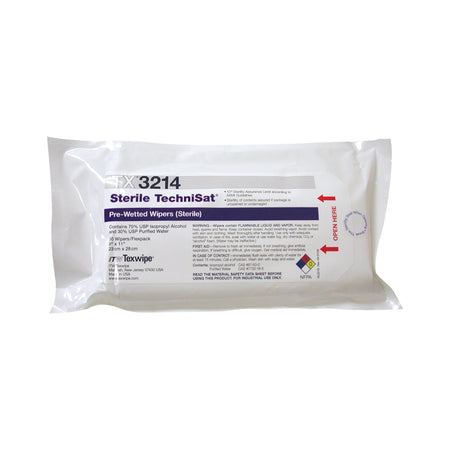 TechniSat Pre-Saturated Nonwoven Cleanroom Wipers-TechniSat Surface Disinfectant Cleaner Premoistened Cleanroom Manual Pull Wipe 50 Count Soft Pack Alcohol Scent Sterile