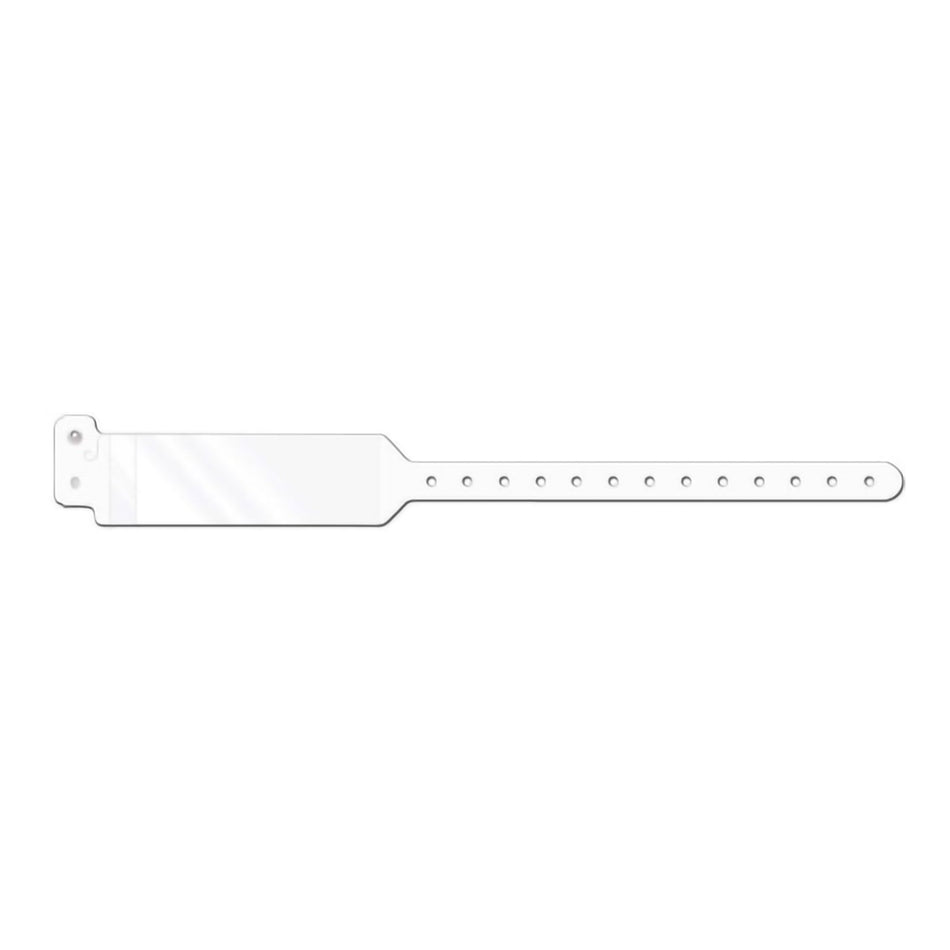 Conf-id-ent Identification Wristband with Shield, 11-3/4 Inch x 1-1/4, White-Identification Wristband with Shield Conf-ID-ent Write On Band Permanent Snap Without Legend