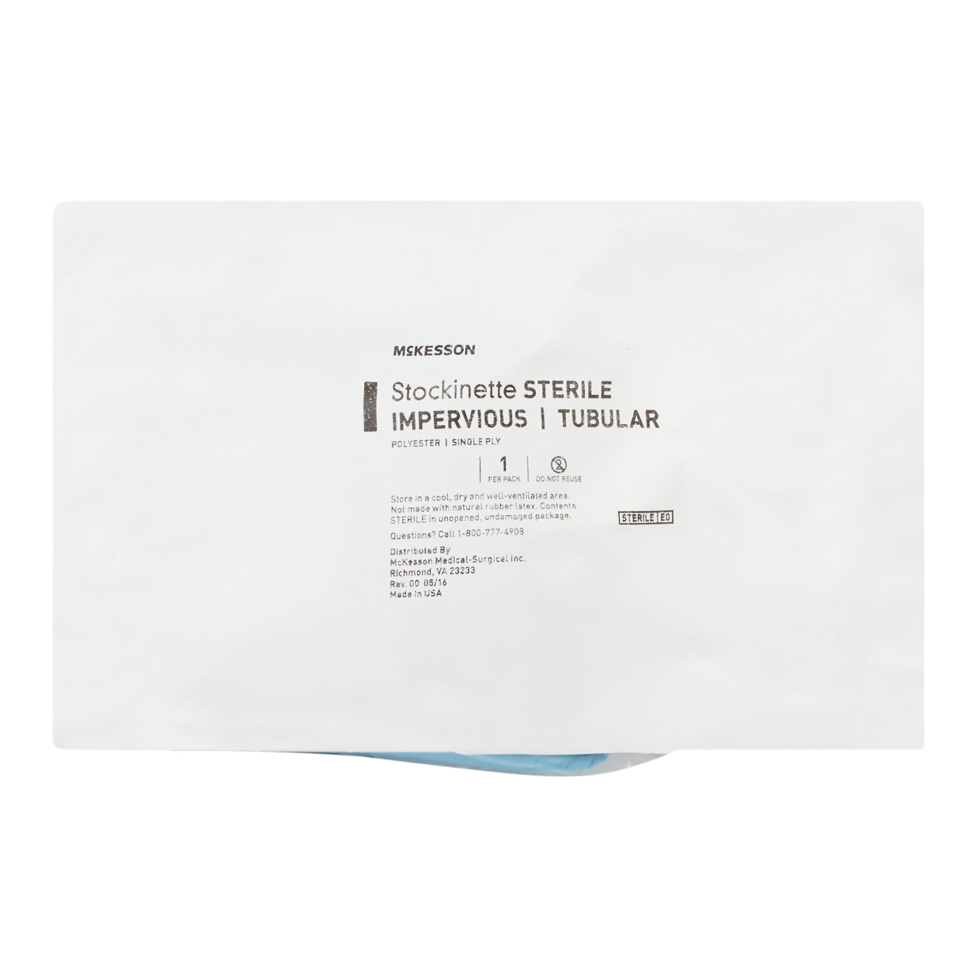 McKesson Impervious Surgical Stockinette, 6 x 30 Inch-Surgical Stockinette Impervious / Tubular McKesson 6 W X 30 L Inch Sterile