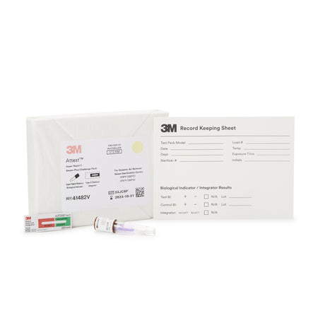 3M Attest Super Rapid 5 Steam-Plus Sterilization Biological Indicator Challenge Pack-Attest Super Rapid 5 Steam-Plus Sterilization Indicator Challenge Pack Steam 2 Inch Length