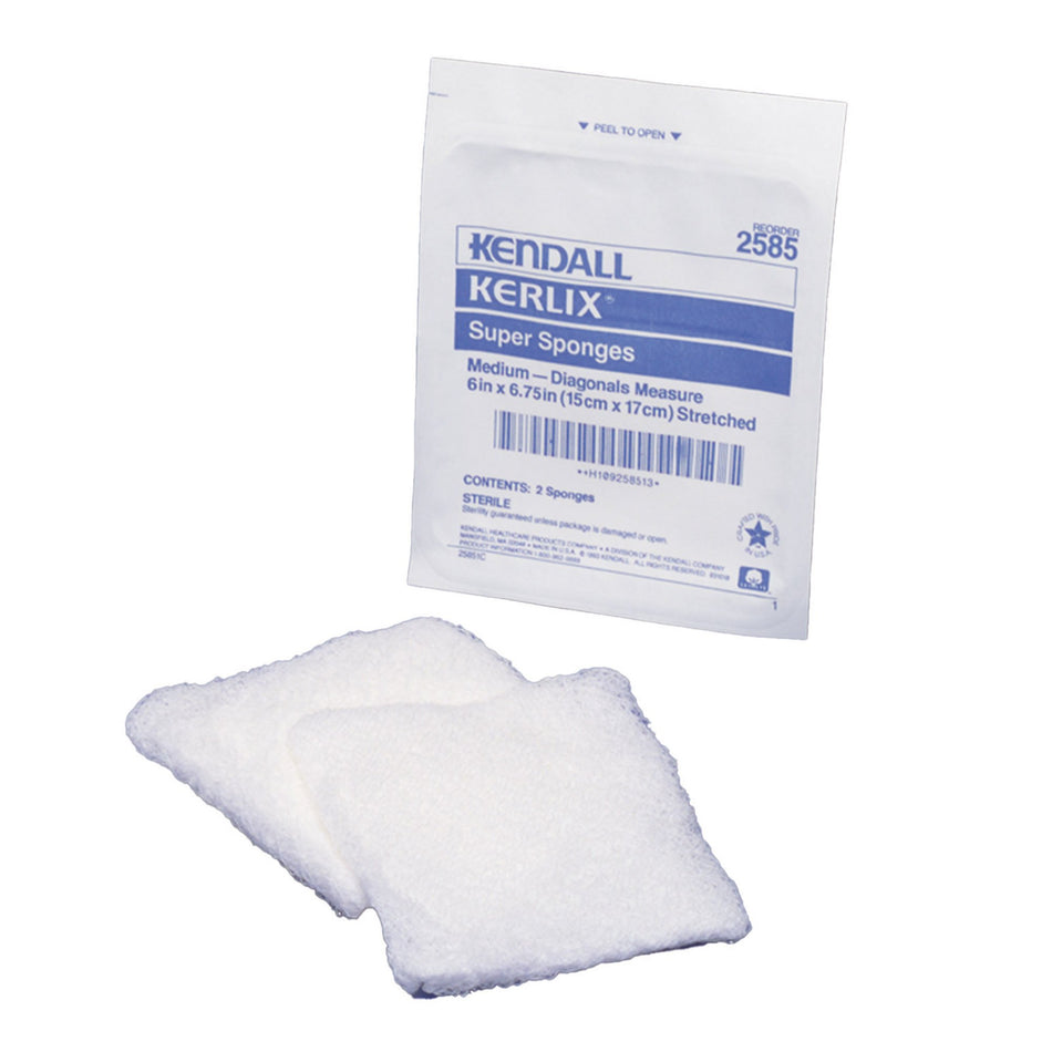 Kerlix� Sterile USP Type VII Fluff Dressing, 6 x 6-3/4 Inch, 12-Ply-Fluff Dressing Kerlix� 6 X 6-3/4 Inch 12-Ply Sterile 2 per Pouch