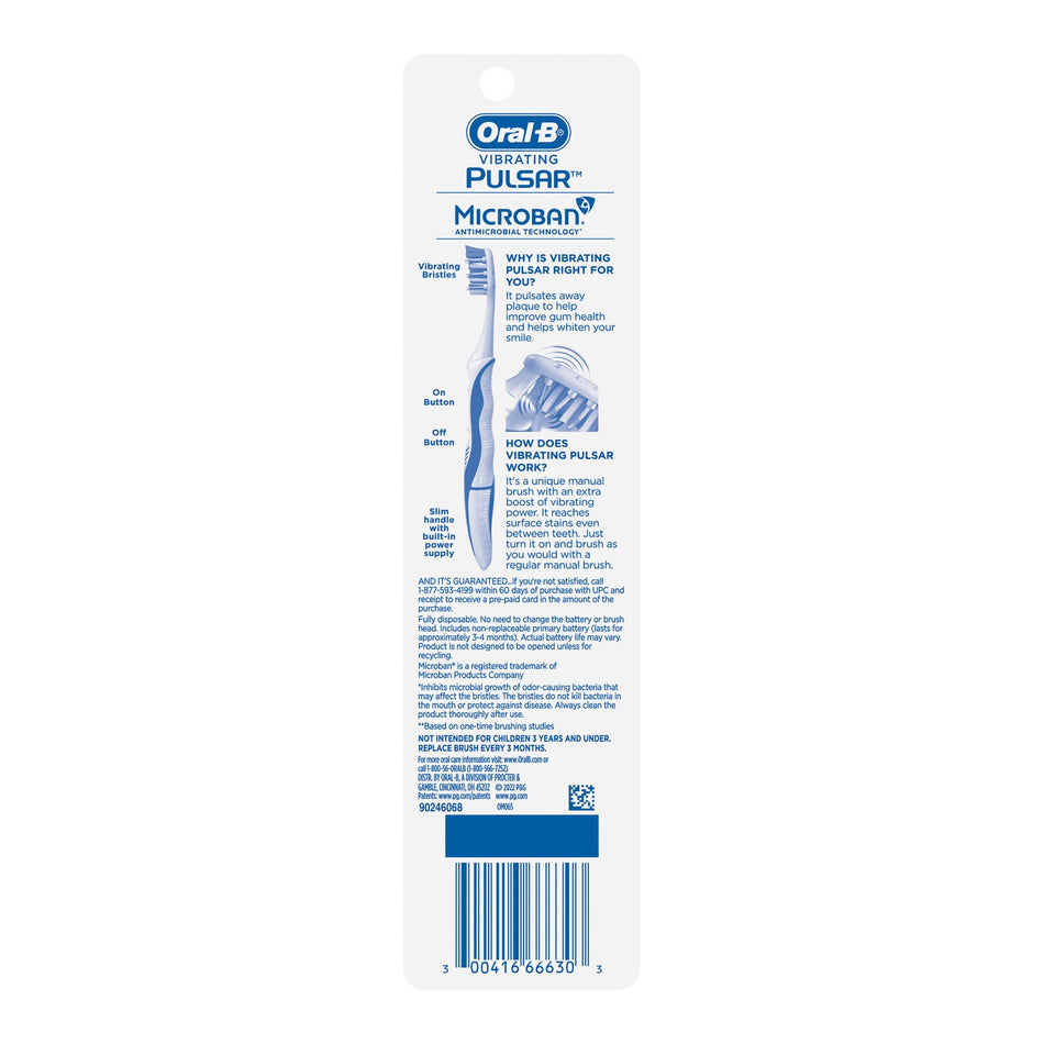 Oral-B® Vibrating Pulsar™ Battery Toothbrush Expert Clean Soft - Personal Hygiene>Mouth Care>Toothbrushes - Procter & Gamble