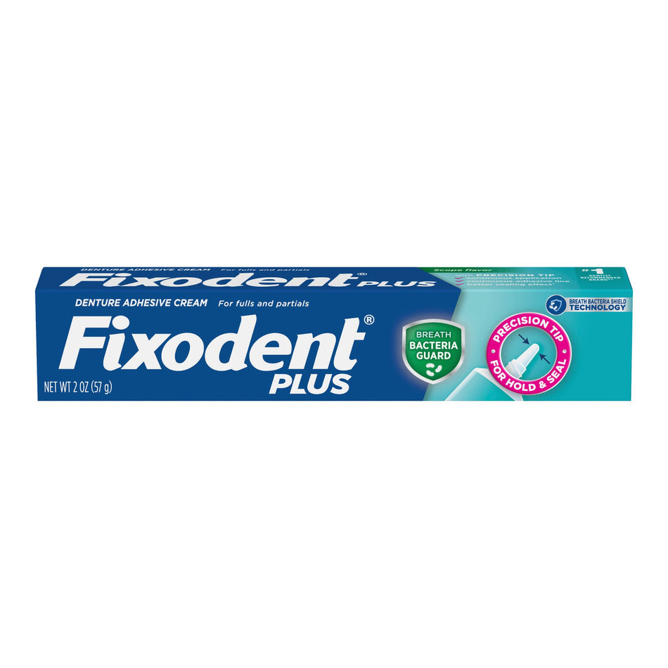Fixodent Plus Denture Adhesive Cream Breath Bacteria Guard - Personal Hygiene>Mouth Care>Dentures>Denture Adhesives - Proc...