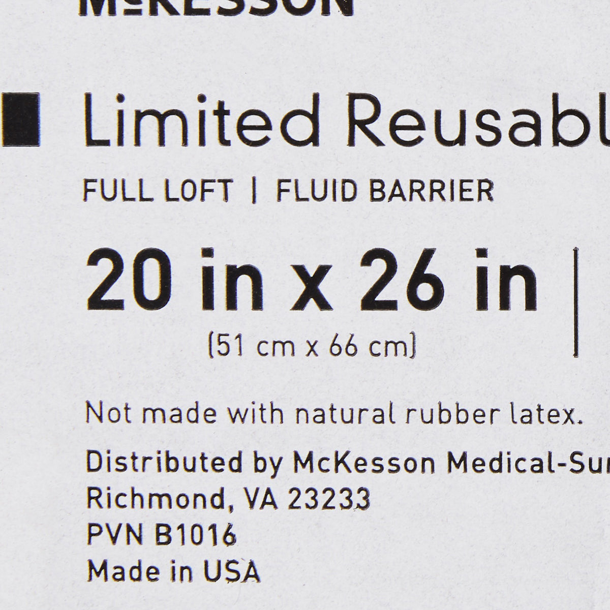McKesson Reusable Bed Pillow-Bed Pillow McKesson 20 X 26 Inch Blue Reusable