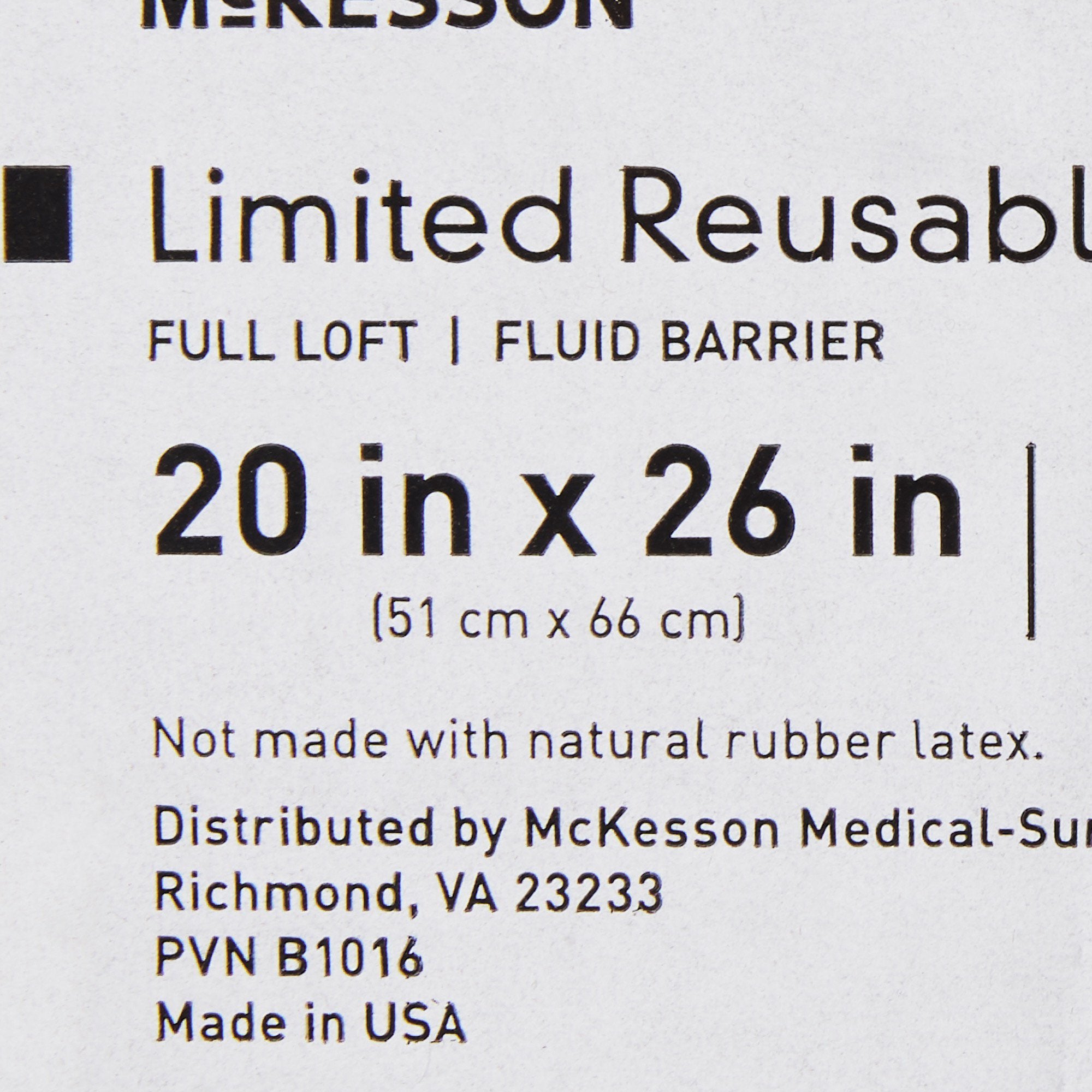 McKesson Reusable Bed Pillow-Bed Pillow McKesson 20 X 26 Inch Blue Reusable