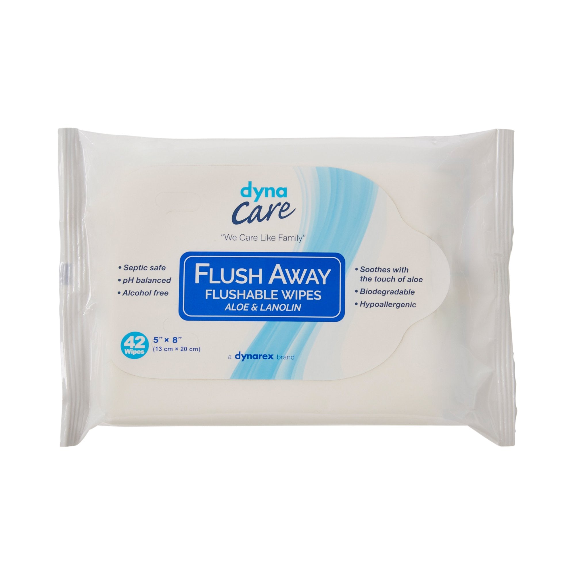dynarex Scented Flushable Wipes, Soft Pack-Flushable Personal Wipe Flush Away Junior Soft Pack Scented 12 Count