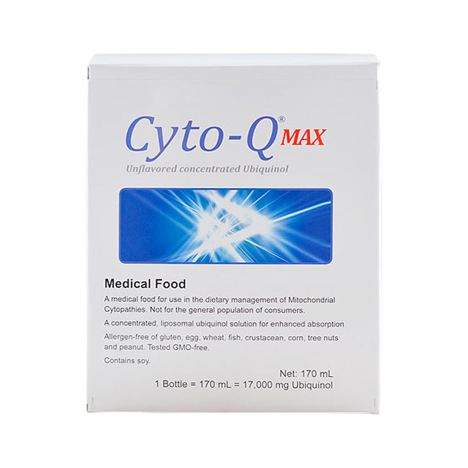 Cyto-Q MAX Concentrated Ubiquinol Medical Food, 5.7-ounce bottle-Oral Supplement Cyto-Q MAX Unflavored Liquid 170 mL Bottle