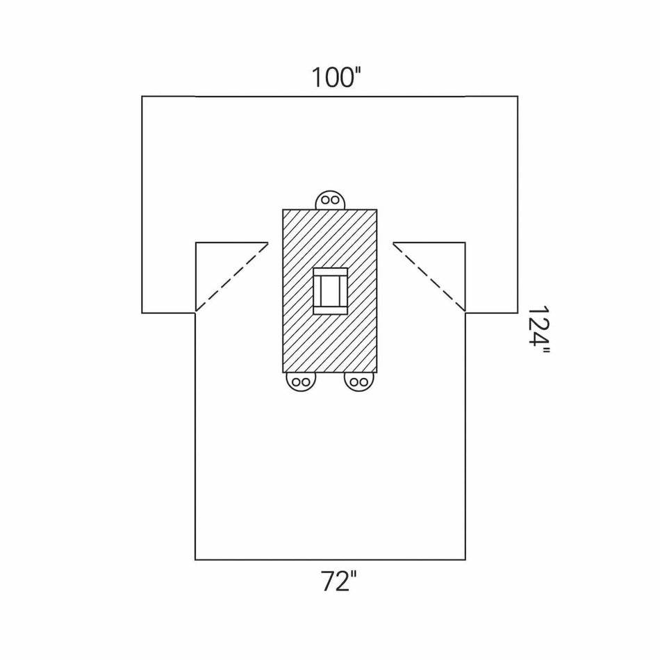 Halyard Sterile Laparotomy Abdominal Drape, 100 x 72 x 124 Inch-Abdominal Drape Laparotomy Drape 100 W X 72 W X 124 L Inch Sterile