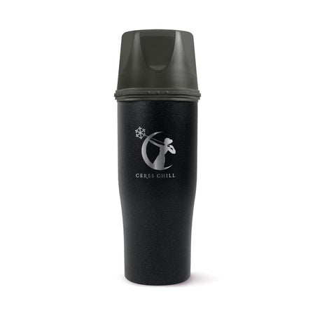 Ceres Chill Demigoddess Stainless Steel Mini Breast Milk Chiller Container, Shimmering Black-Mini Breast Milk Chiller Container Ceres Chill Demigoddess 16 oz. Stainless Steel