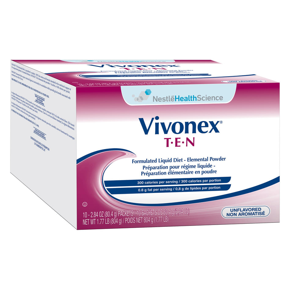 Vivonex� T.E.N. Elemental Formulated Liquid Diet-Oral Supplement Vivonex� T.E.N Unflavored Powder 2.84 oz. Individual Packet