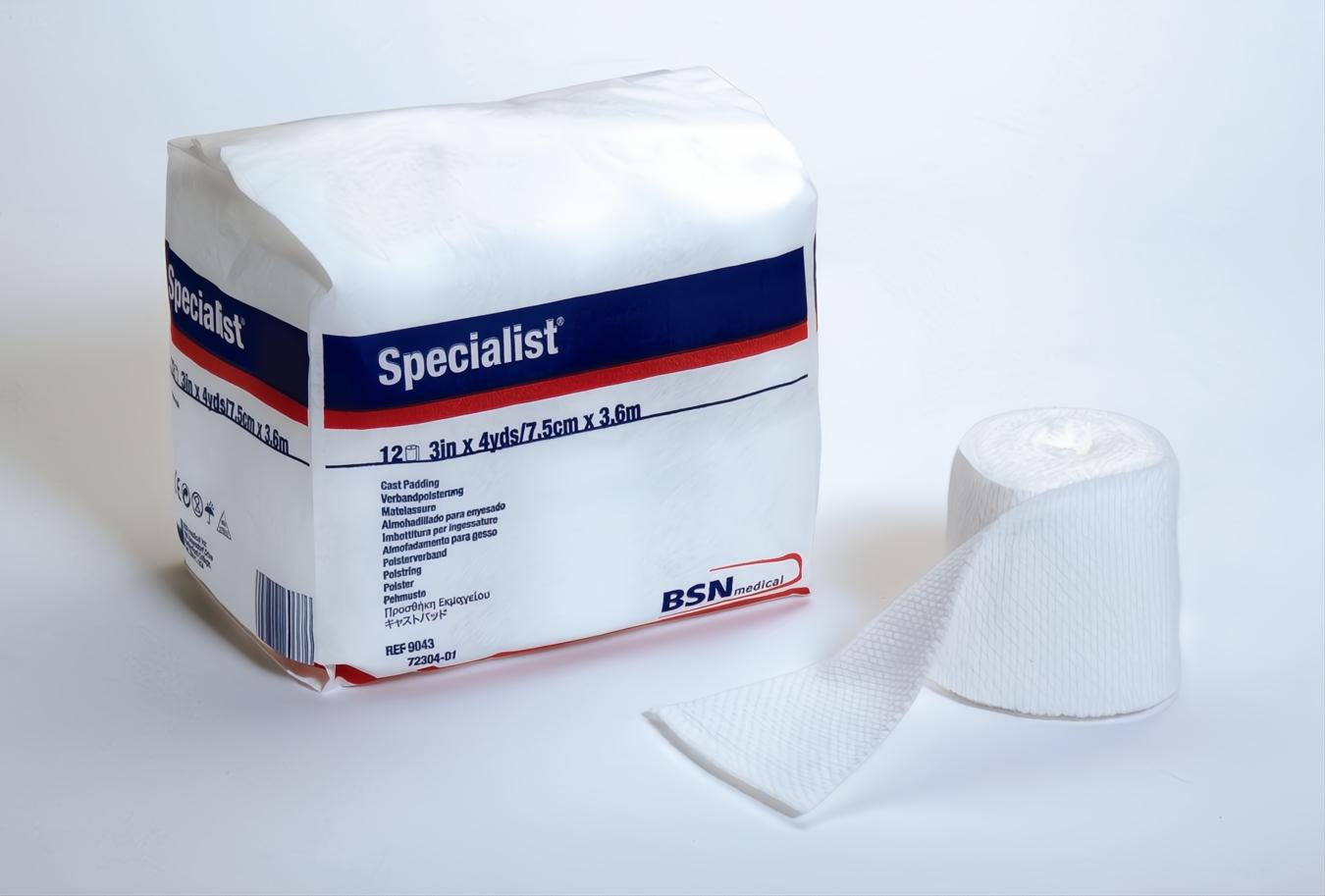 Specialist White Cotton / Rayon Undercast Cast Padding, 6 Inch x 4 Yard-Cast Padding Undercast Specialist 6 Inch X 4 Yard Cotton / Rayon NonSterile