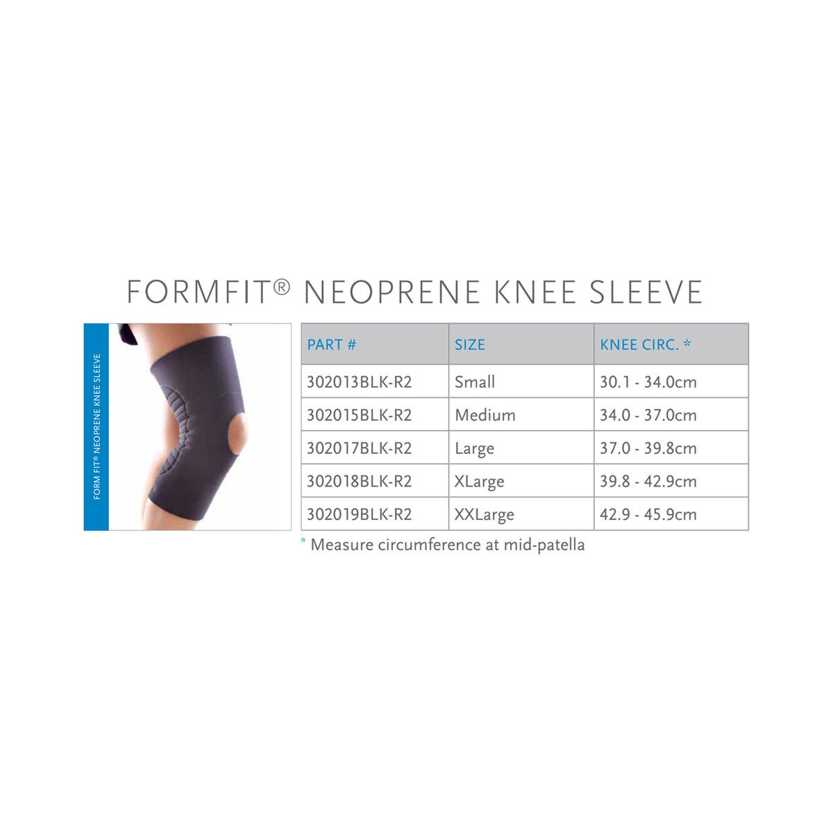 FormFit Knee Support, Large-Knee Support FormFit Large Pull-On Left or Right Knee
