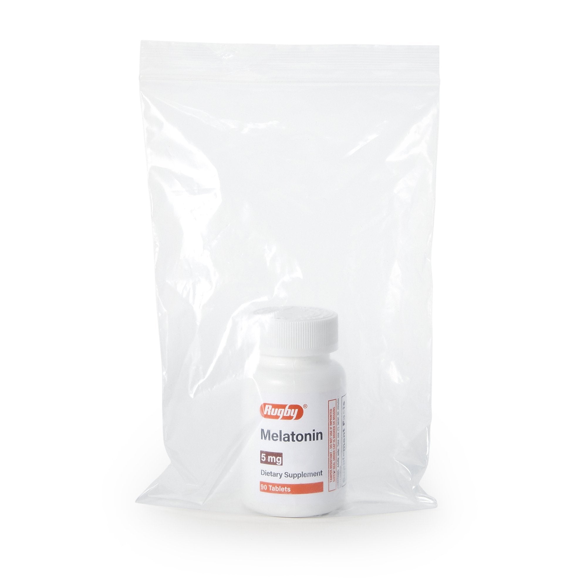 Rugby Melatonin Dietary Supplement-Natural Sleep Aid 90 per Bottle Tablet 5 mg Strength