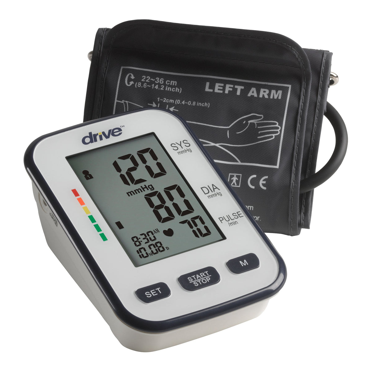 drive Digital Blood Pressure Monitoring Unit-Home Automatic Digital Blood Pressure Monitor Drive Medium Cuff Nylon Cuff 22 - 36 cm Desk Model