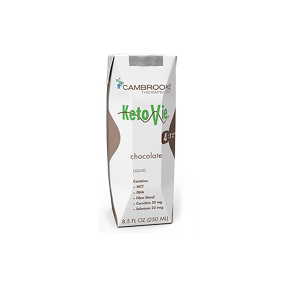KetoVie 4:1 Chocolate Liquid for the Dietary Management of Intractable Epilepsy, 8.5-ounce carton-Oral Supplement KetoVie 4:1 Chocolate Flavor Liquid 8.5 oz. Carton
