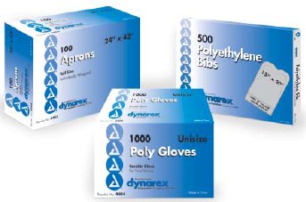 dynarex� Lap Bib-Lap Bib Slipover Disposable Poly / Tissue