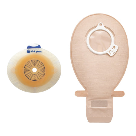 SenSura Ostomy Barrier-"Ostomy Barrier SenSura Click Precut, Standard Wear Double Layer Adhesive 50 mm Flange Red Code System 3/16 Inch Opening"