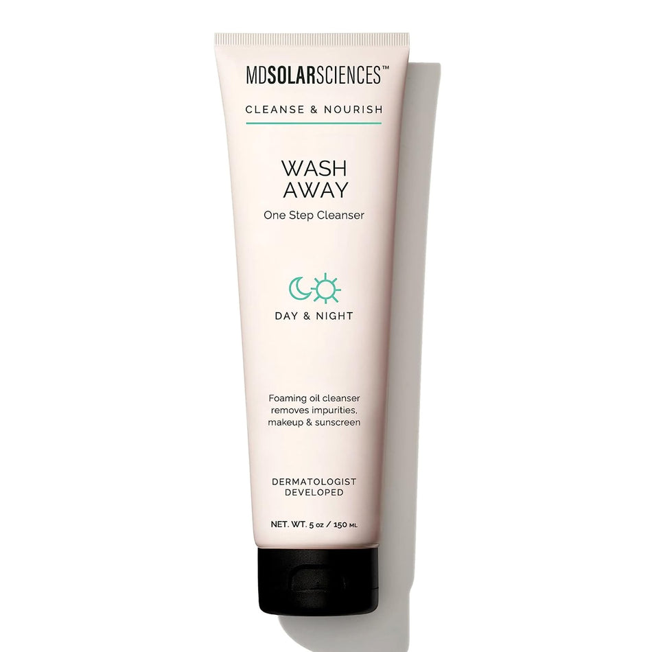 MDSolarsciences Wash Away One Step Cleanser, 5 oz.-Facial Cleanser MDSolarsciences Wash Away One Step Gel 5 oz. Tube Unscented