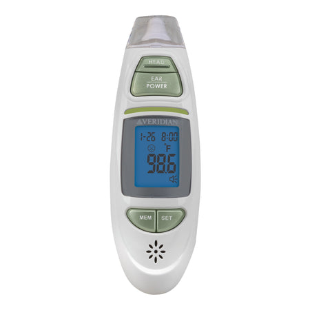 Veridian Infrared Thermometer, Tympanic Ear Digital Talking Thermometer-Non-Contact Skin Surface Thermometer Veridian Infrared Skin Probe Handheld