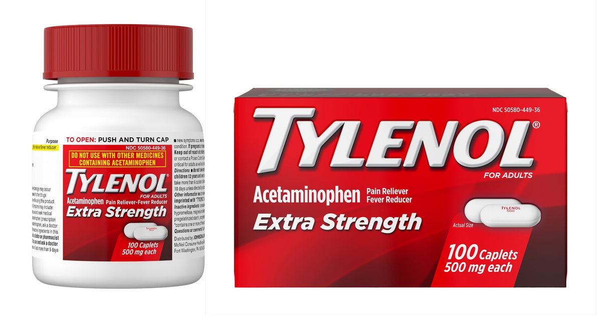 Tylenol® Extra Strength Caplets - Pharmaceuticals>Over the Counter>Pain Relief - Kenvue Brands LLC