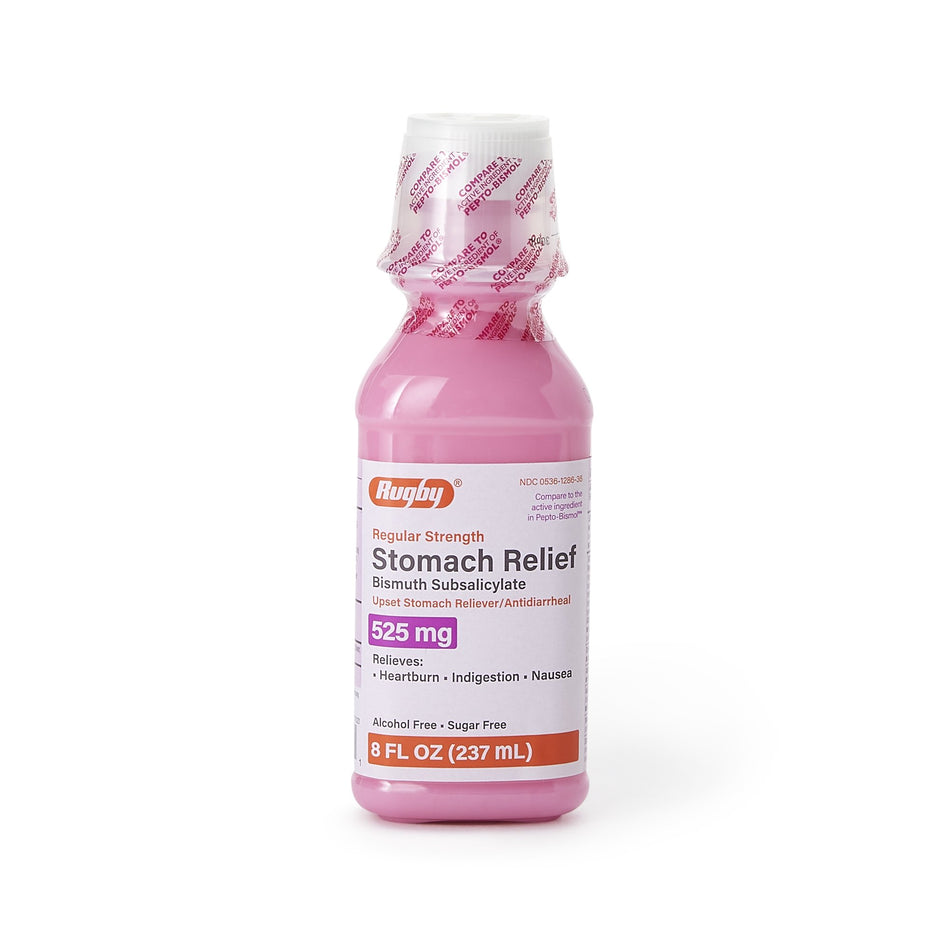 Rugby Bismuth Subsalicylate Anti-Diarrheal, 8-ounce Bottle - Pharmaceuticals>Over the Counter>Gastrointestinal>Anti-Diarrh...