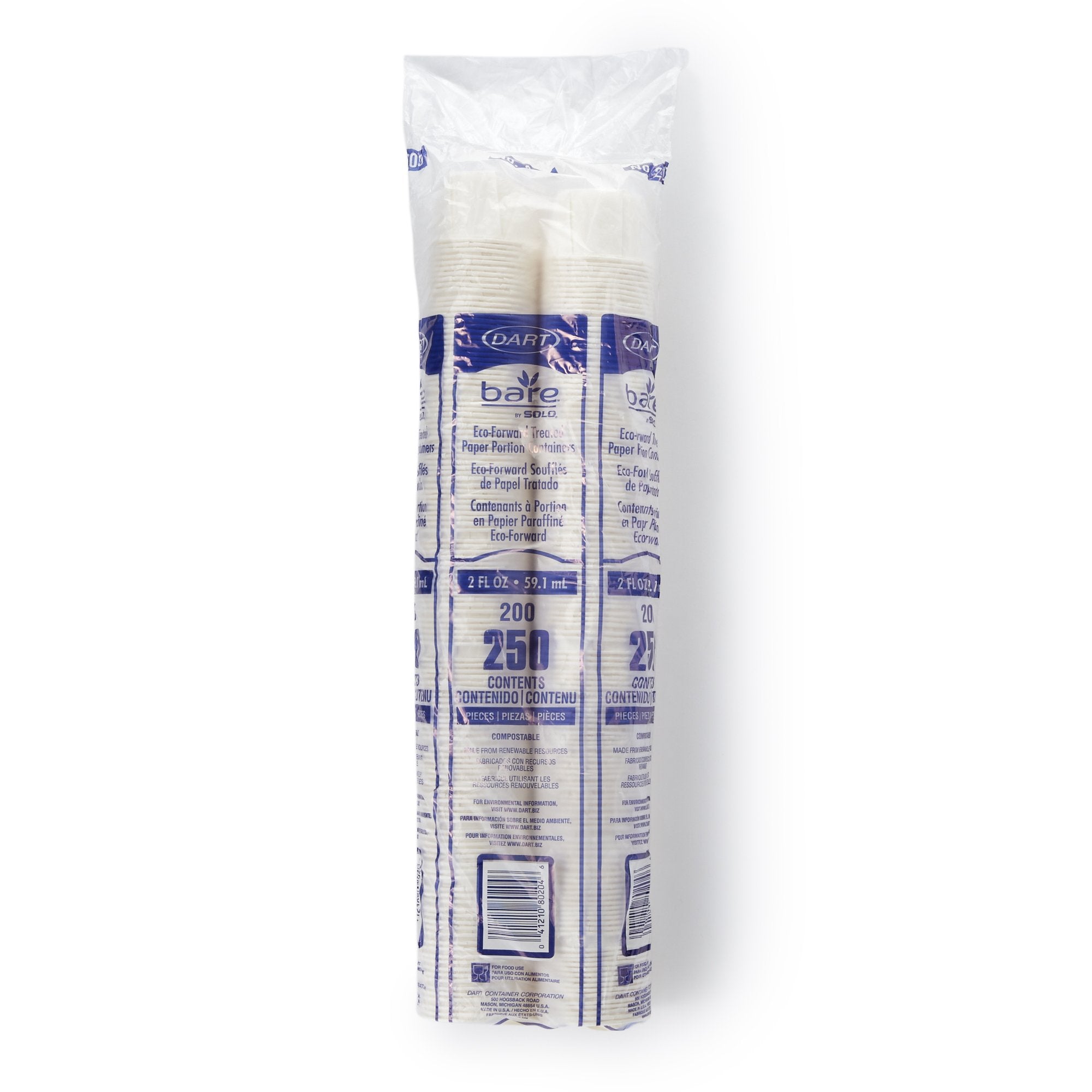 Solo Paper Souffle Cup, White, 2-ounce capacity-Souffle Cup Solo 2 oz. White Paper Disposable