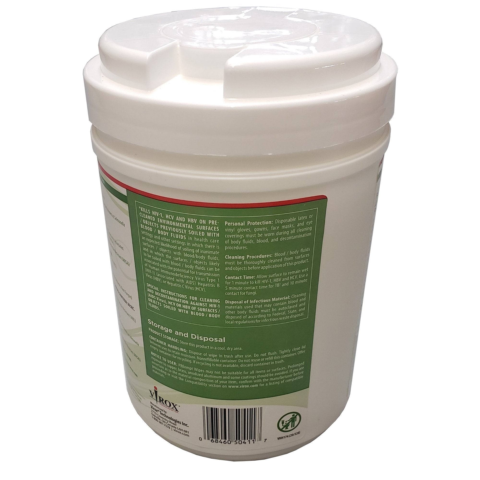 PREempt® Hydrogen Peroxide Surface Disinfectant Cleaner Wipes - Housekeeping>Cleaners and Disinfectants - Contec Inc