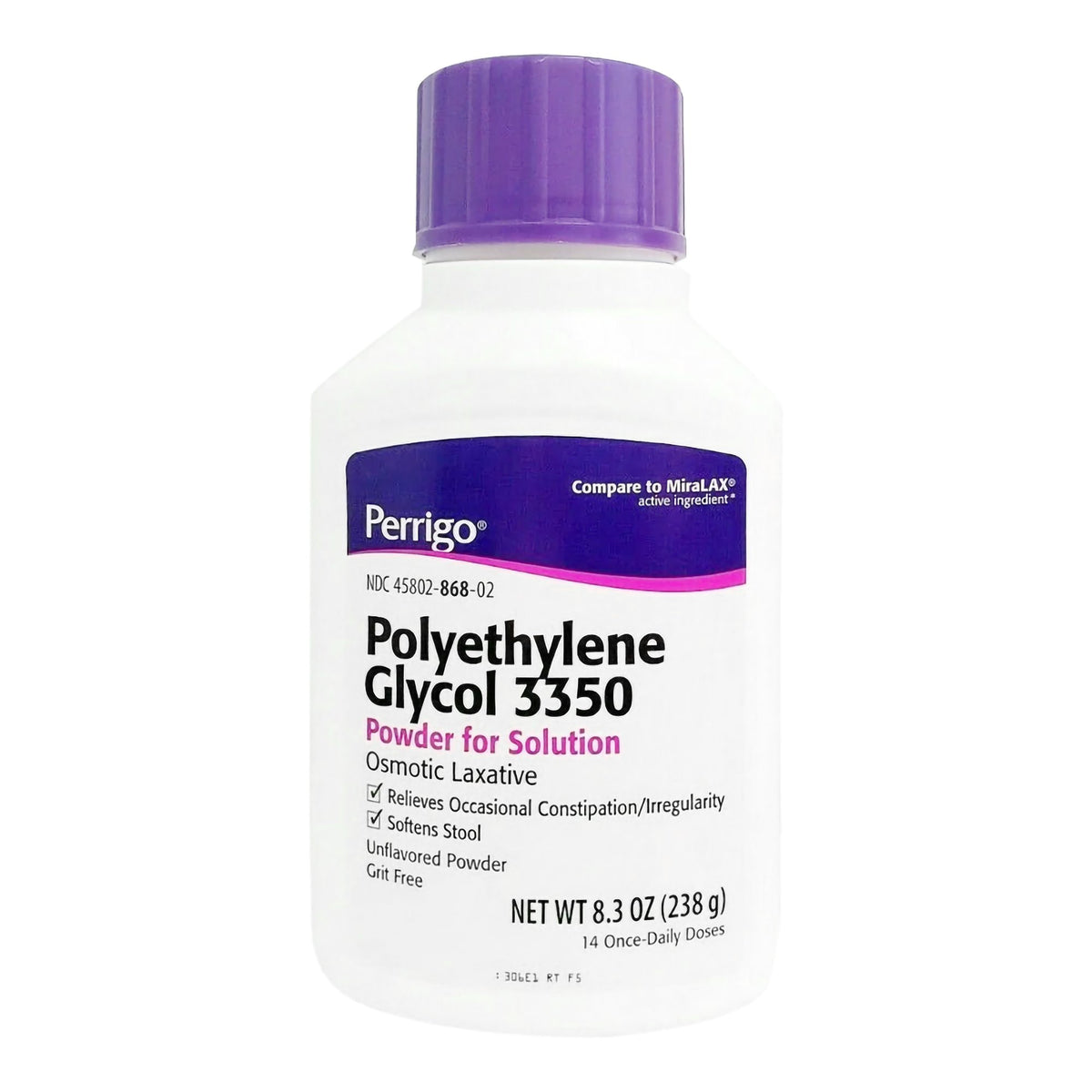 Perrigo Polyethylene Glycol 3350 Cathartic / Laxative - Pharmaceuticals>Rx>Anticonstipation Agents - Padagis US LLC