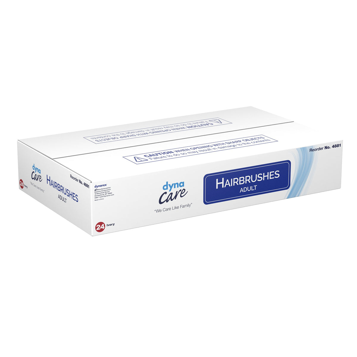 dynarex� Nylon Bristle Hairbrush-Hairbrush Nylon Bristles 9 Inch