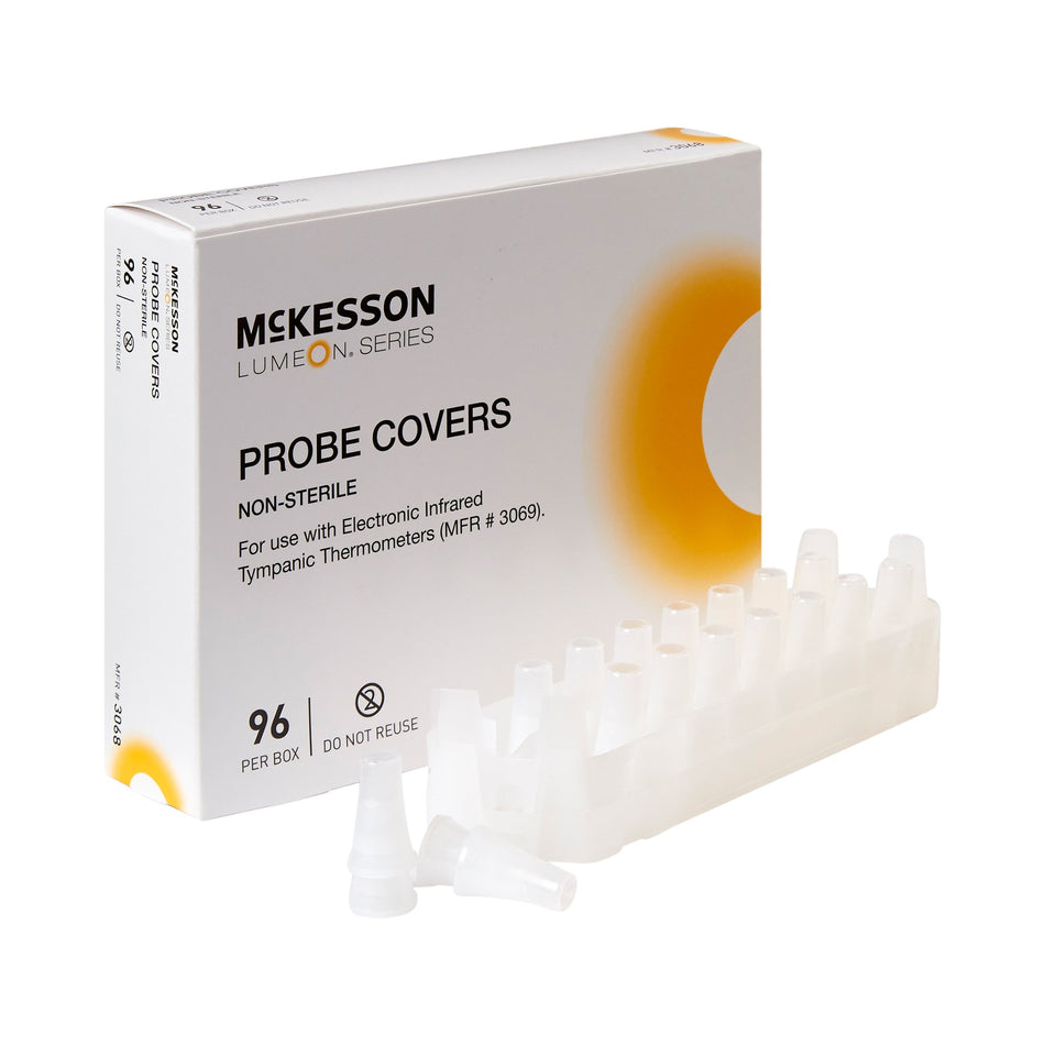 McKesson Lumeon Tympanic Thermometer Probe Cover-Tympanic Thermometer Probe Cover McKesson LUMEON For use with Tympanic Thermometers 96 per Box