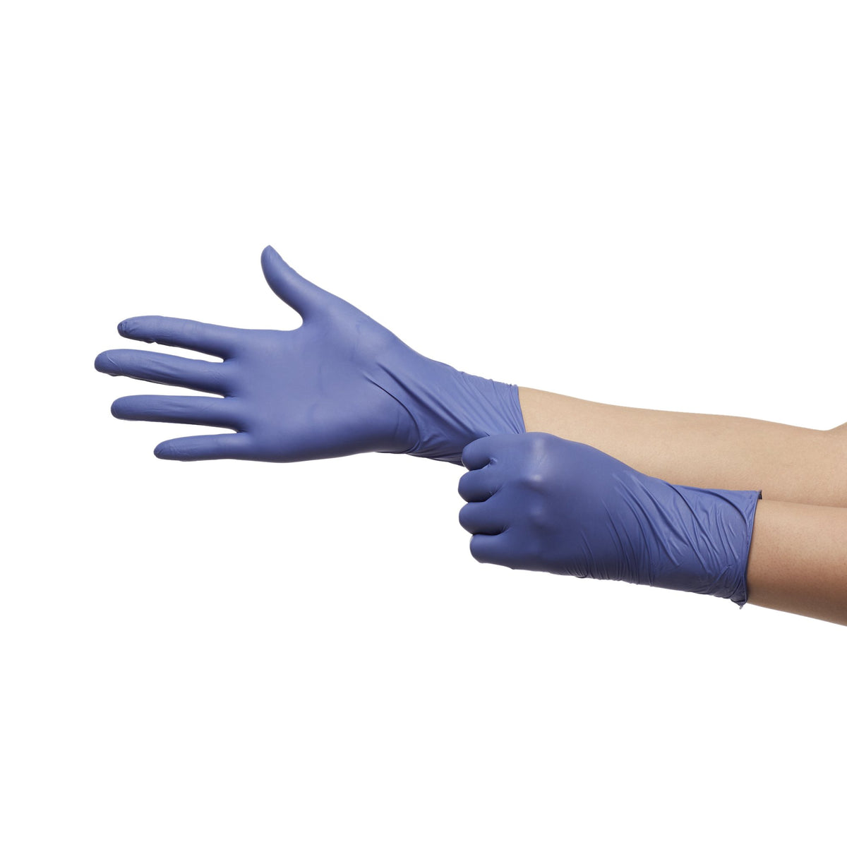 McKesson Confiderm LDC Nitrile Exam Glove, Small, Blue-Exam Glove McKesson Confiderm LDC Small NonSterile Nitrile Standard Cuff Length Fully Textured Blue Chemo Tested / Fentanyl Tested