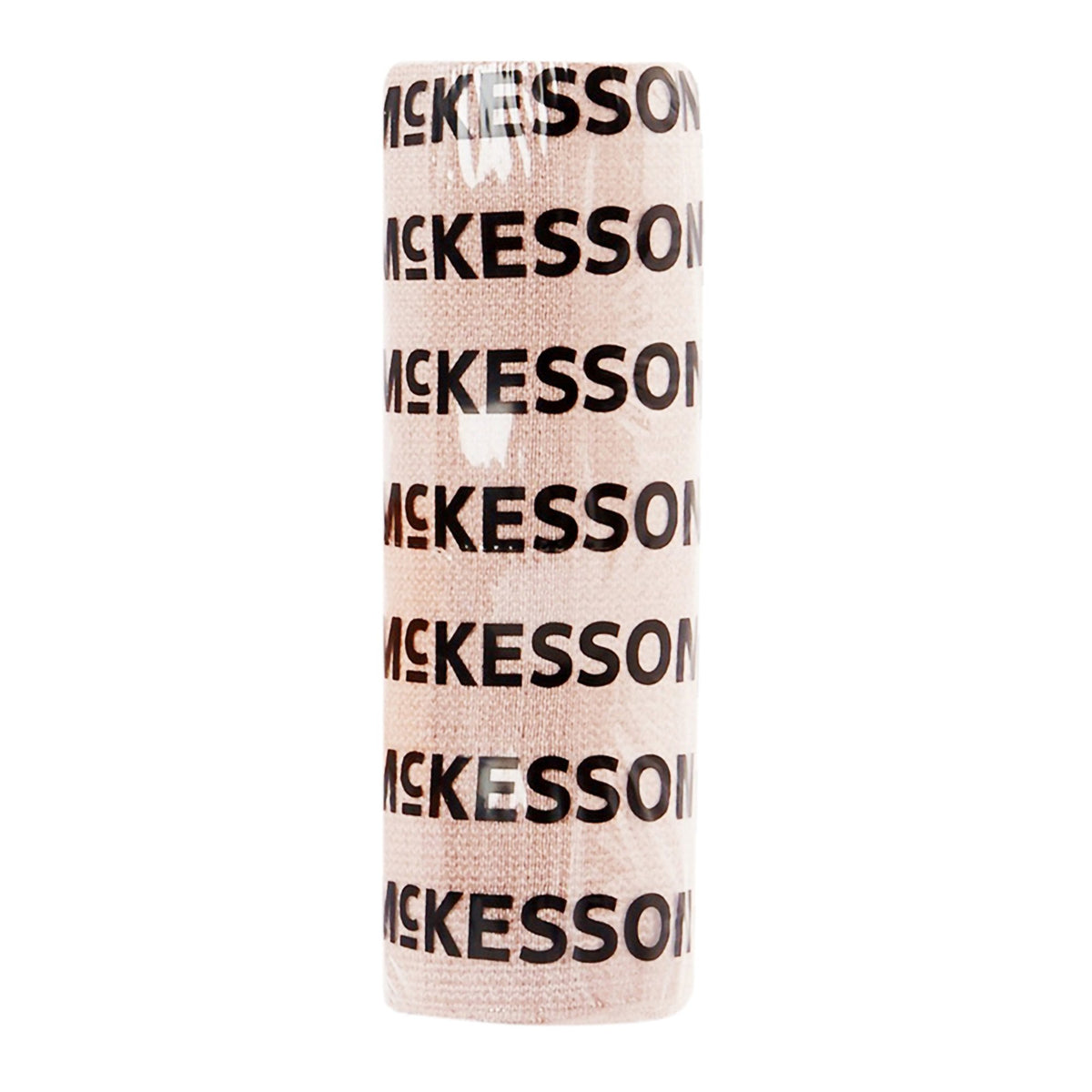 McKesson Hook and Loop Closure Elastic Bandage, 6 Inch x 5 Yard-Elastic Bandage McKesson 6 Inch X 5 Yard Single Hook and Loop Closure Tan NonSterile Standard Compression