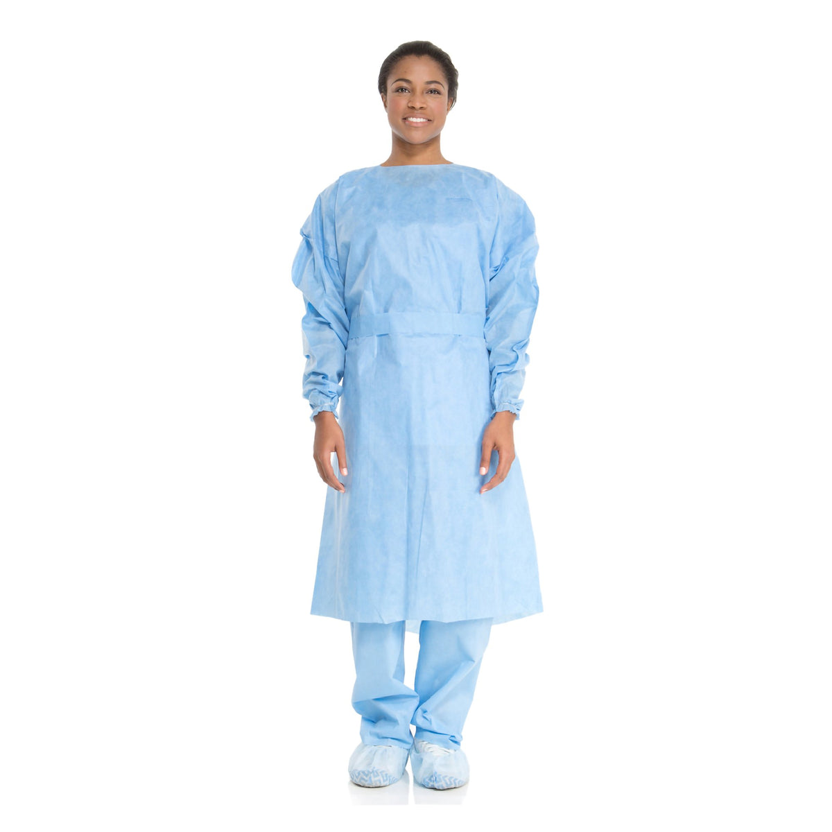 Halyard Protective Procedure Gown-Protective Procedure Gown Halyard Tri-Layer X-Large Blue NonSterile AAMI Level 2 Disposable