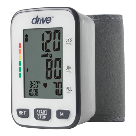 drive Digital Blood Pressure Monitoring Unit, Wrist Cuff, Adult Medium-Home Automatic Digital Blood Pressure Monitor Drive Medium Cuff Cloth Fabric Cuff 13 - 22 cm Wrist