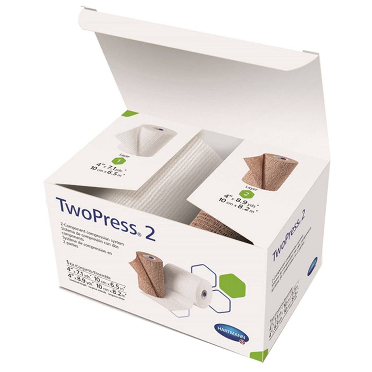 TwoPress® 2 Self-adherent Closure Two-Layer Compression Bandage System - Wound Care>General Wound Care>Compression Bandage...