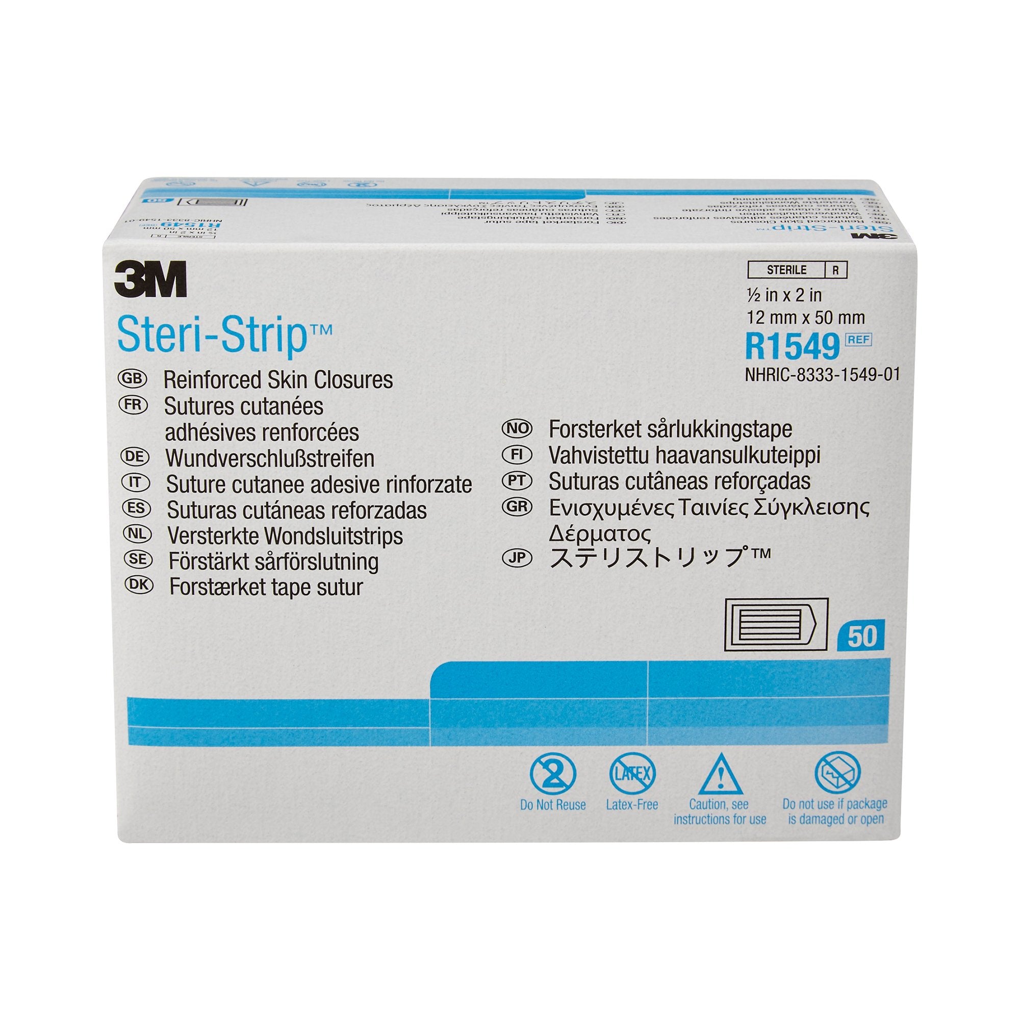 3M™ Steri-Strip™ Skin Closure Strip, 1/2 X 2 Inch - Wound Closure>Skin Closure Strips - Solventum Corporation