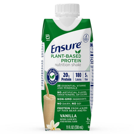Ensure® Plant Based Protein Nutrition Shake, Vanilla, 11-ounce carton - Nutritionals and Feeding Supplies>Nutritionals>Ora...
