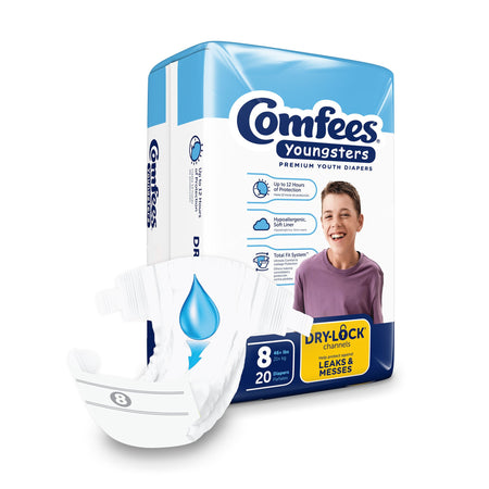 Comfees® Youngsters Premium Youth Diapers, Size 8 - Incontinence>Pediatric Diapers and Training Pants - Attends Healthcare...