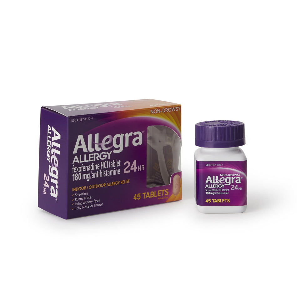 Allegra� Fexofenadine Allergy Relief-Allergy Relief Allegra� 180 mg Strength Tablet 45 per Box