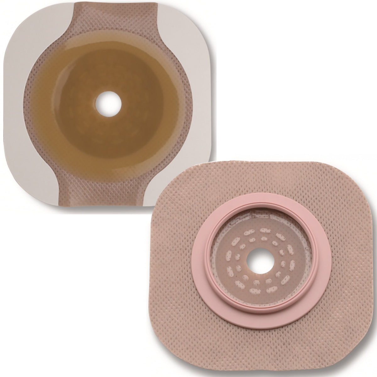 New Image Flextend Colostomy Barrier With Up to 3 Inch Stoma Opening-"Ostomy Barrier New Image Flextend Trim to Fit, Standard Wear Adhesive Tape 102 mm Flange Yellow Code System Up to 3-1/2 Inch Opening"