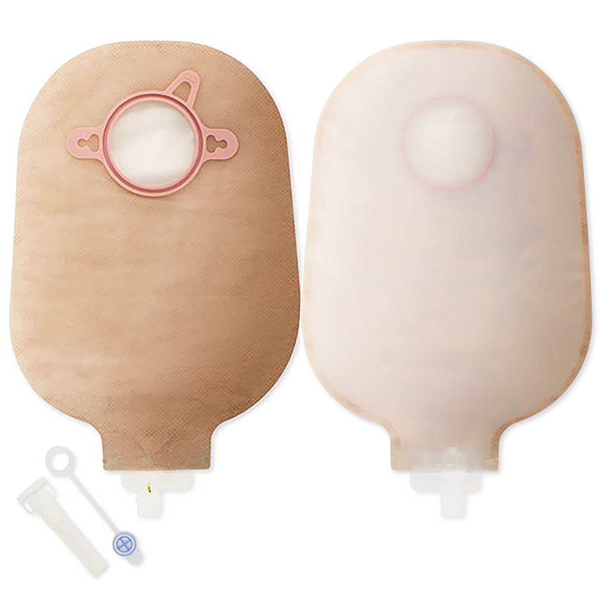 New Image Two-Piece Drainable Transparent Urostomy Pouch, 9 Inch Length, 2 Inch Flange-"Urostomy Pouch New Image Two-Piece System 9 Inch Length, Maxi 2-1/4 Inch Stoma Drainable"