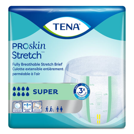 Tena� ProSkin Stretch� Super Incontinence Brief, Large / Extra Large-Unisex Adult Incontinence Brief TENA ProSkin Stretch� Super Large / X-Large Disposable Heavy Absorbency