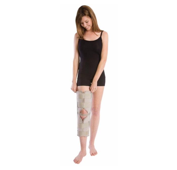 ProCare� Knee Immobilizer, One Size Fits Most-Knee Immobilizer ProCare� One Size Fits Most 20 Inch Length Left or Right Knee