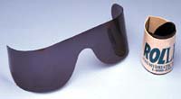 Rollens Post Mydriatic Wraps-Post Mydriatic Glasses Rollens Roll Up Uncoated Gray Tint Plastic Lens Slip-in One Size Fits Most