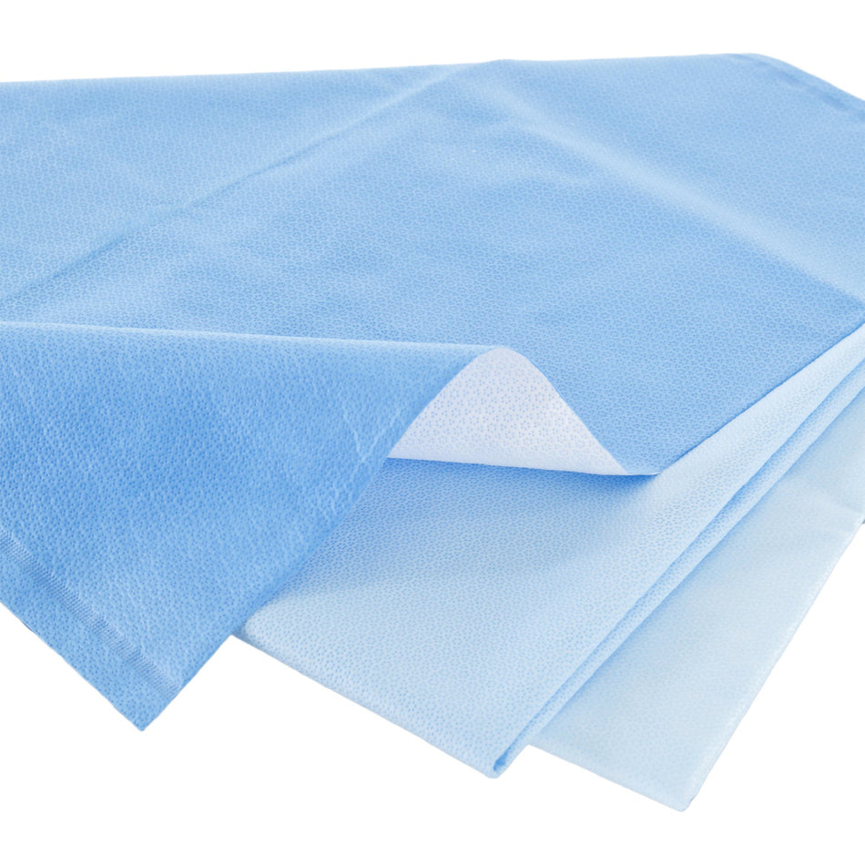 Quick Check H600 Sterilization Wrap 36 x 36 Inch-QUICK CHECK* H600 Sterilization Wrap White / Blue 36 X 36 Inch Dual Layer SMS Polypropylene Steam / EO Gas / Hydrogen Peroxide