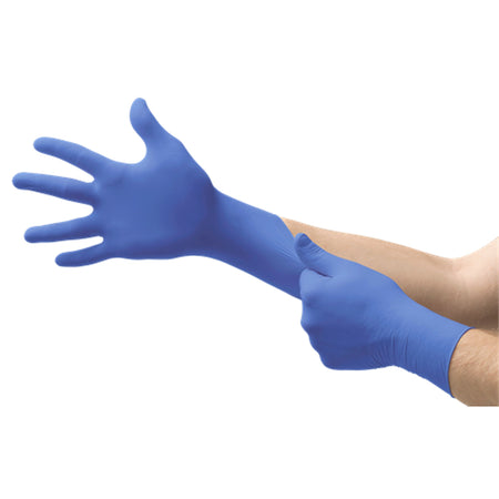 Microflex Ultraform Nitrile Exam Glove, Large, Blue-Exam Glove Ultraform Large NonSterile Nitrile Standard Cuff Length Textured Fingertips Blue Not Rated